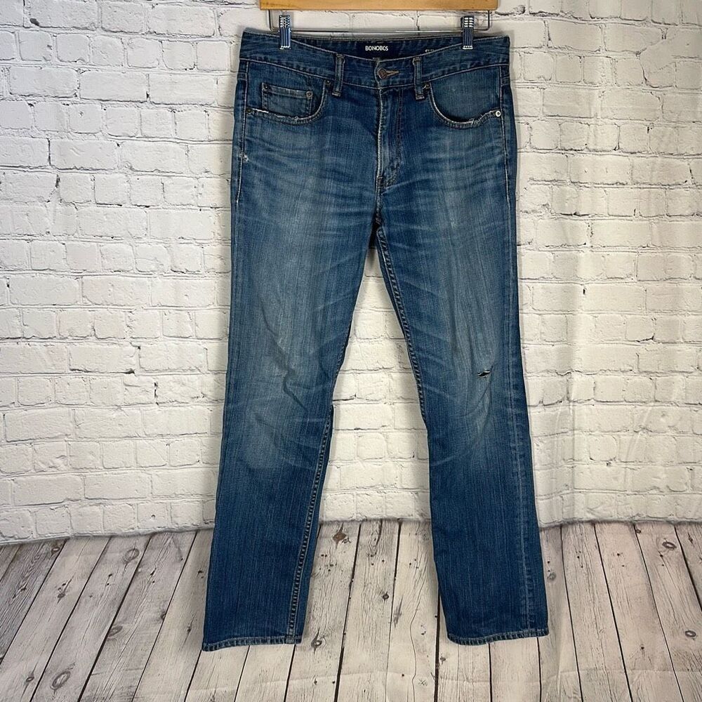 Bonobos Jeans Mens Slim Straight Jeans  Denim‎ W31 x L30